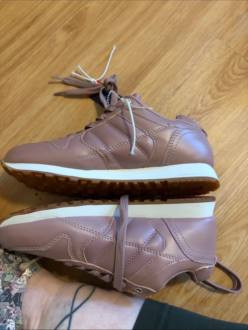 Levi's Women's Lace-Up Sneakers in Dusty Pink